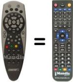 Replacement remote control Echostar D2400IP