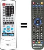 Replacement remote control Airis LW103A