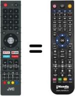 Replacement remote control JVC RMC3407