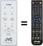 Replacement remote control JVC RM-SRDEZ16