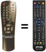 Replacement remote control 00017 G