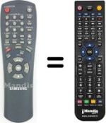 Replacement remote control Samsung SV-235 XV