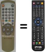 Replacement remote control 00104 K