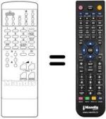 Replacement remote control DTD 2058 TFF-CC