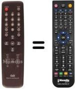 Replacement remote control 1000 IR