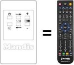 Replacement remote control Irradio CALIPSO 14'