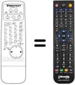 Replacement remote control Irradio FTC 1449