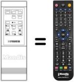 Replacement remote control Fisher FVH-P 1KV