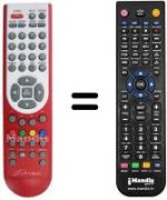 Replacement remote control DIUNAMAI 19 WD-TV 6550