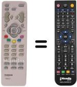 Replacement remote control Thomson 30 LM 051 B6