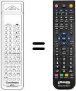 Replacement remote control 2875