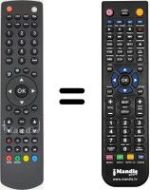 Replacement remote control Saba KL 32 B 100