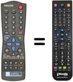 Replacement remote control QUADRIGA HOTEL TV INTERATTIVO