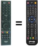 Replacement remote control Toshiba 32 C 3500
