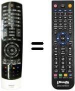 Replacement remote control Toshiba 40 TL 868