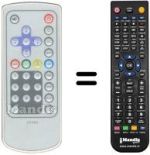Replacement remote control Irradio XTV 10 C
