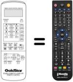Replacement remote control LG GHV-8430 P