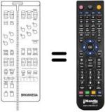 Replacement remote control Brionvega OPERA HIFI 34