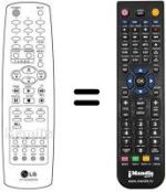 Replacement remote control LG 32 FZ 10PX