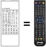 Replacement remote control 72148 D