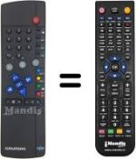 Replacement remote control Grundig TVR 3710