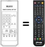 Replacement remote control Zanussi 21 SM 429