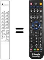 Replacement remote control 939P-163A1