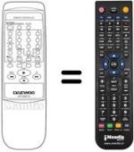 Replacement remote control 97P1R2BT12