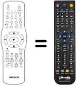 Replacement remote control 97P1R2CPA1