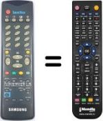 Replacement remote control Samsung TVP 5050 X