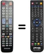 Replacement remote control Samsung UE 55C6000
