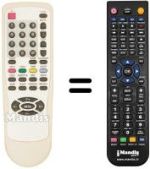 Replacement remote control KEYMAT KE LC 2051 T