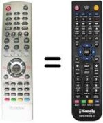 Replacement remote control KEYMAT KE LC 3253 T