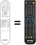 Replacement remote control Roadstar CTV 1010 KLT