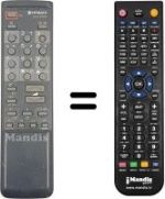 Replacement remote control CLE 876 D
