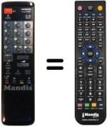 Replacement remote control CLE 876 F