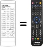 Replacement remote control CU-SD 025