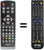 Replacement remote control AUDIOLA DEC 641