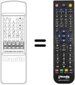 Replacement remote control DIGICOMPUTER 44 KEY