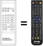 Replacement remote control DIGICOMPUTER ON SCREEN DISPLAY