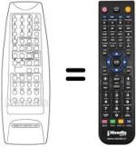 Replacement remote control Daewoo DMQ 28K3ST