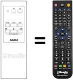 Replacement remote control FS 604