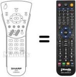 Replacement remote control Sharp LC 15 C2E
