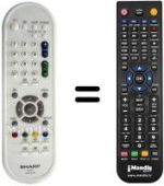 Replacement remote control Sharp LC 32 A47E