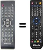 Replacement remote control United TVD 7057