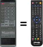 Replacement remote control Hitachi CMT 2118
