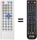 Replacement remote control United TVD 7054