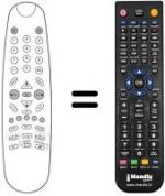 Replacement remote control Audiosonic KT 9273 NSTX