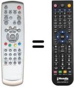 Replacement remote control Daewoo LCD 32 DKT-2