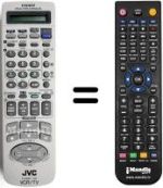 Replacement remote control JVC HR-S9700